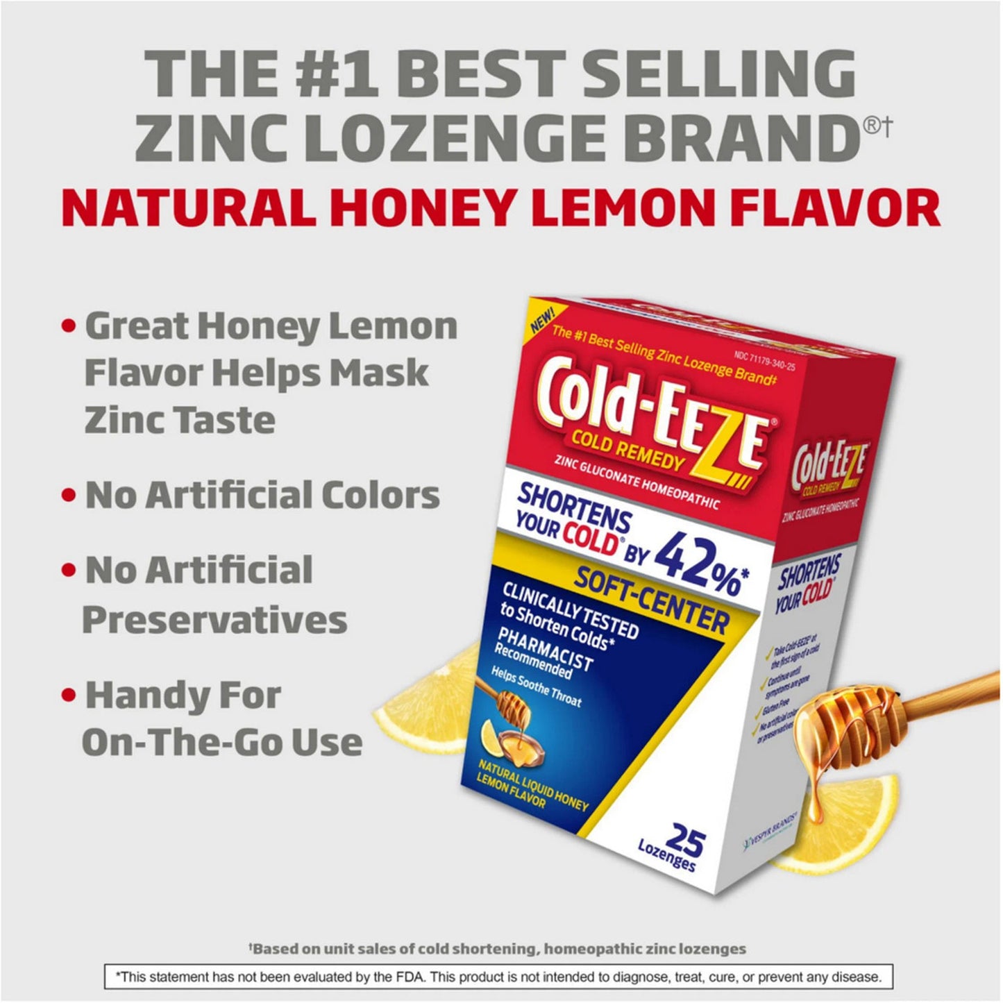 Cold-EEZE Lozenges - Honey Lemon