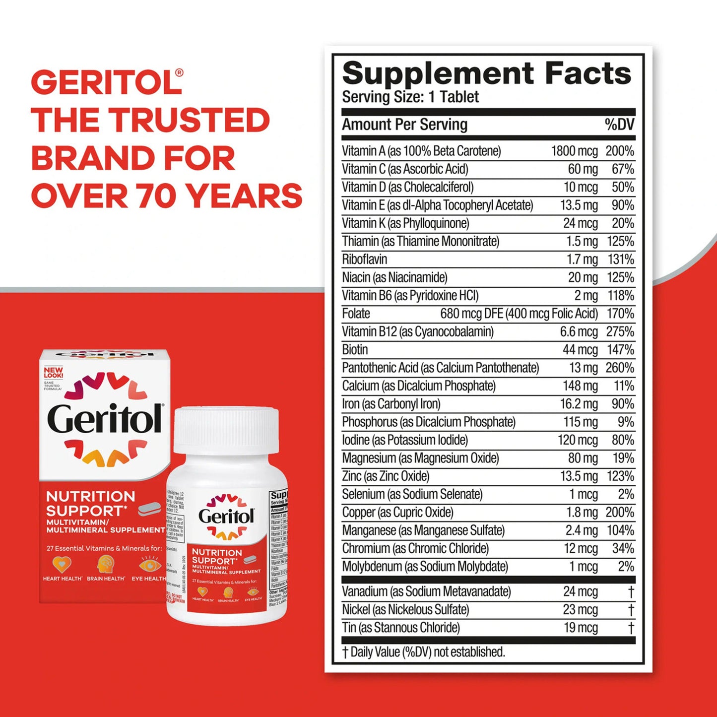Geritol Nutrition Support