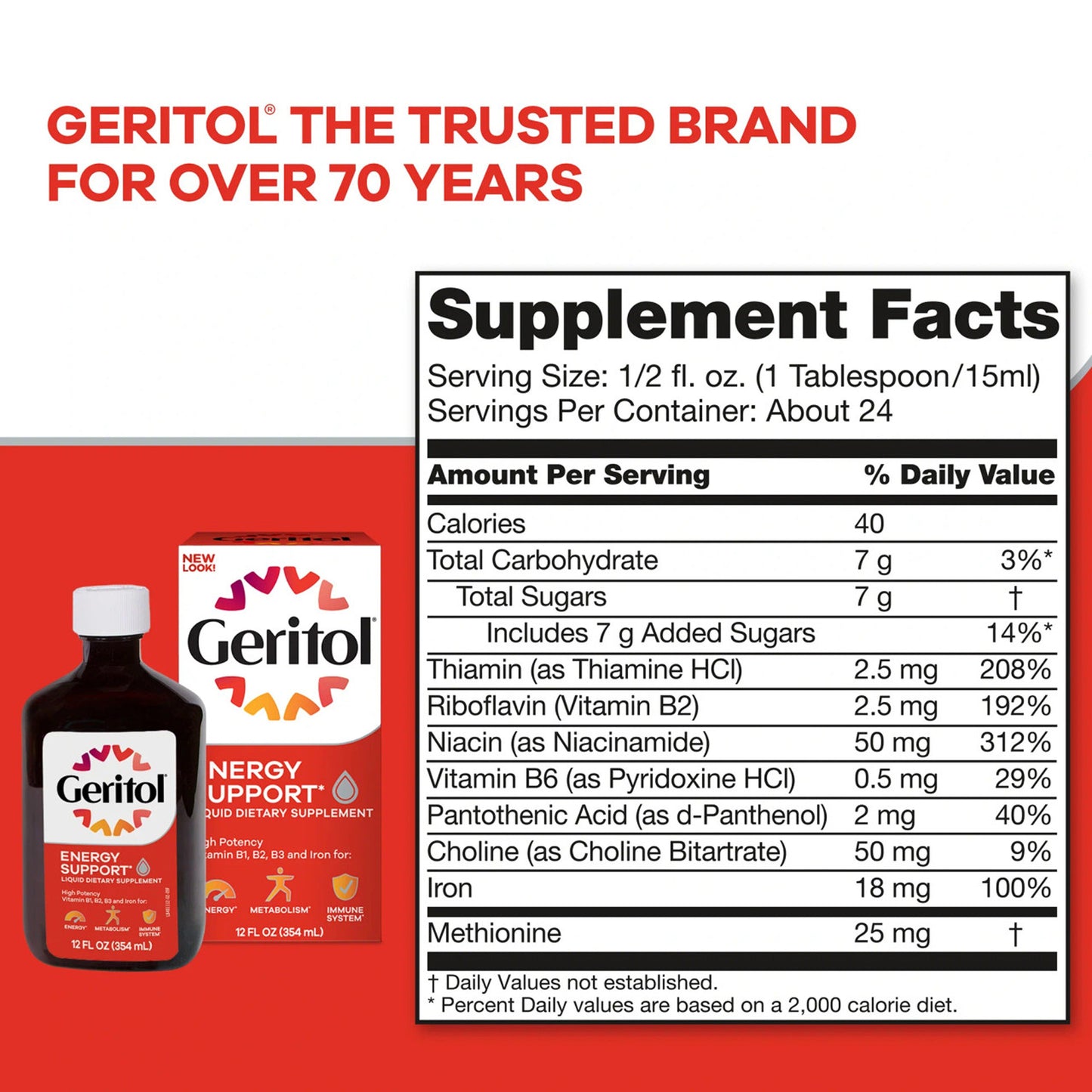 Geritol Liquid Energy Support