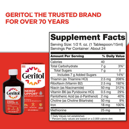 Geritol Liquid Energy Support