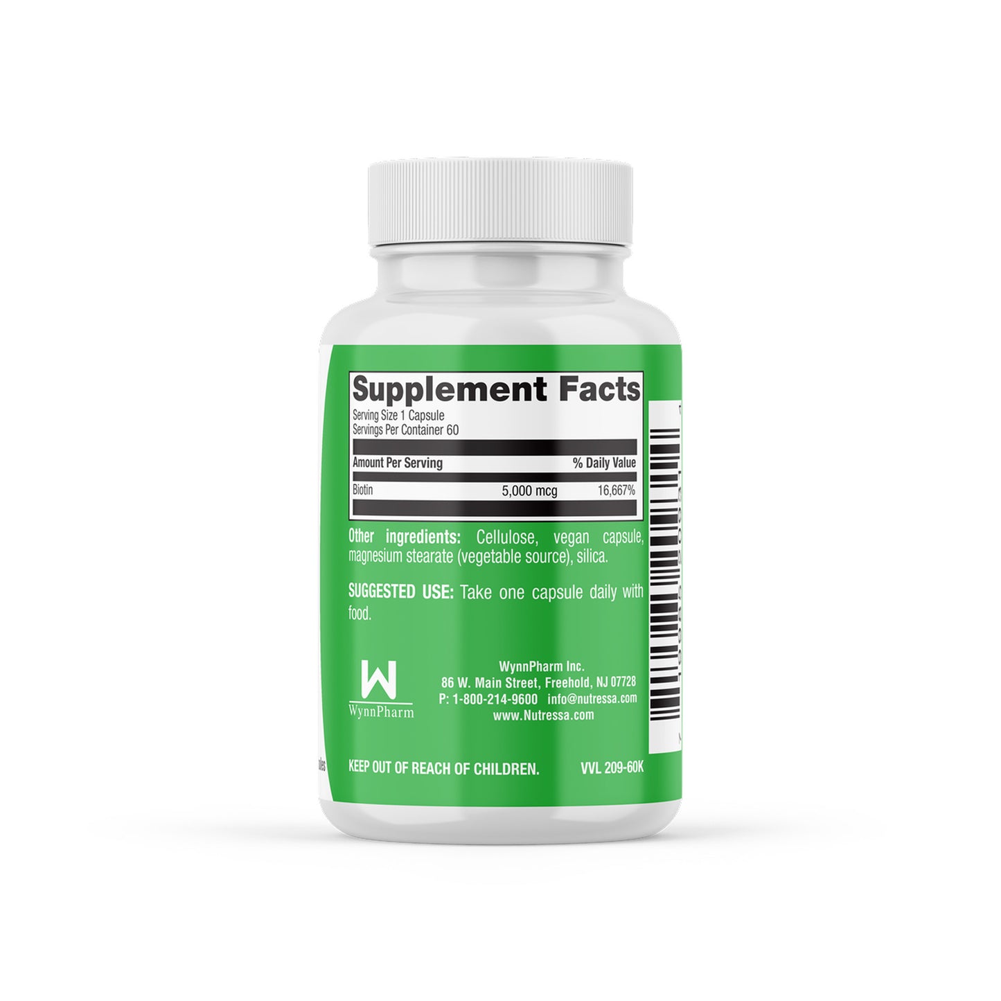 Nutressa - Biotin 5,000 mcg